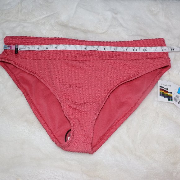 Time and Tru Crinkle Mid Rise Bikini Bottom - Picture 8 of 9